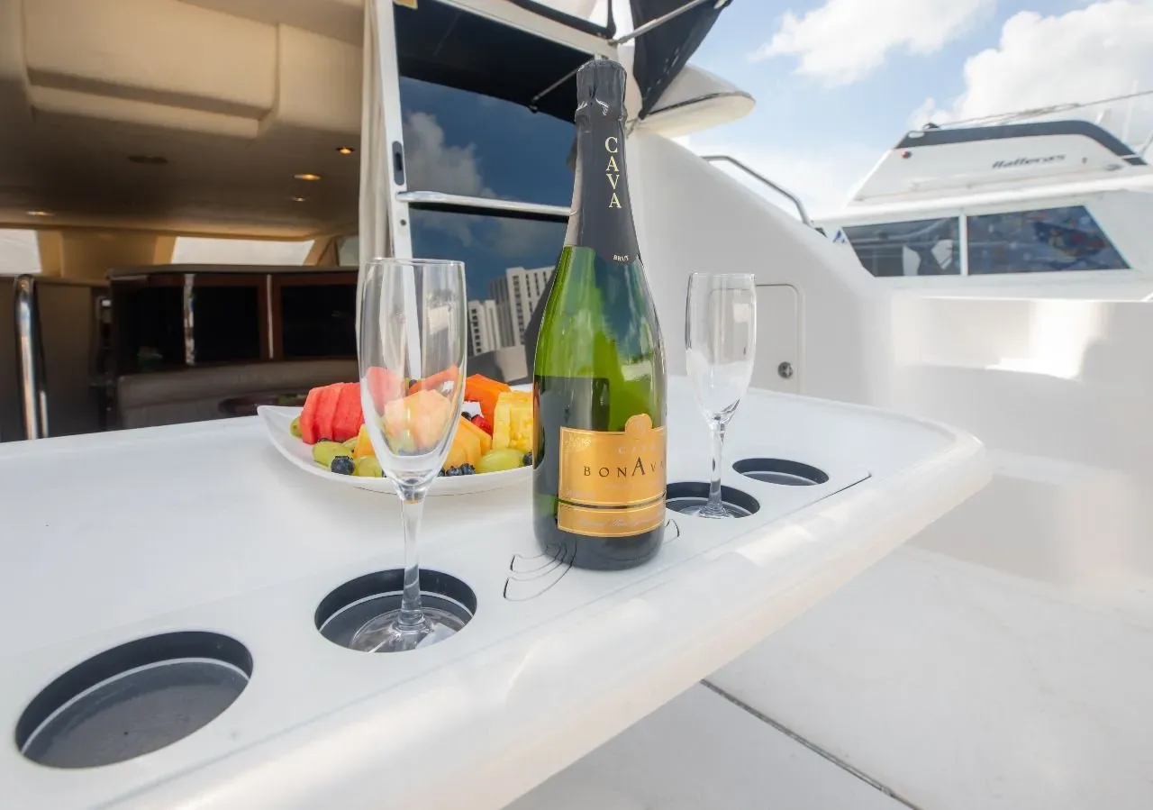 Sea Ray 46 Flybridge — shaded deck — photo 9