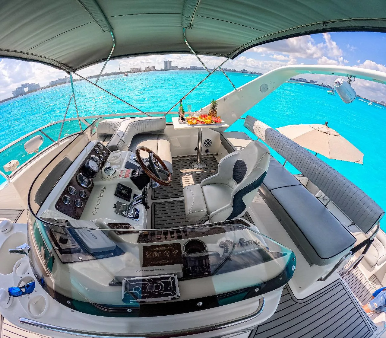 Sea Ray 50 Flybridge — navy hull — photo 12