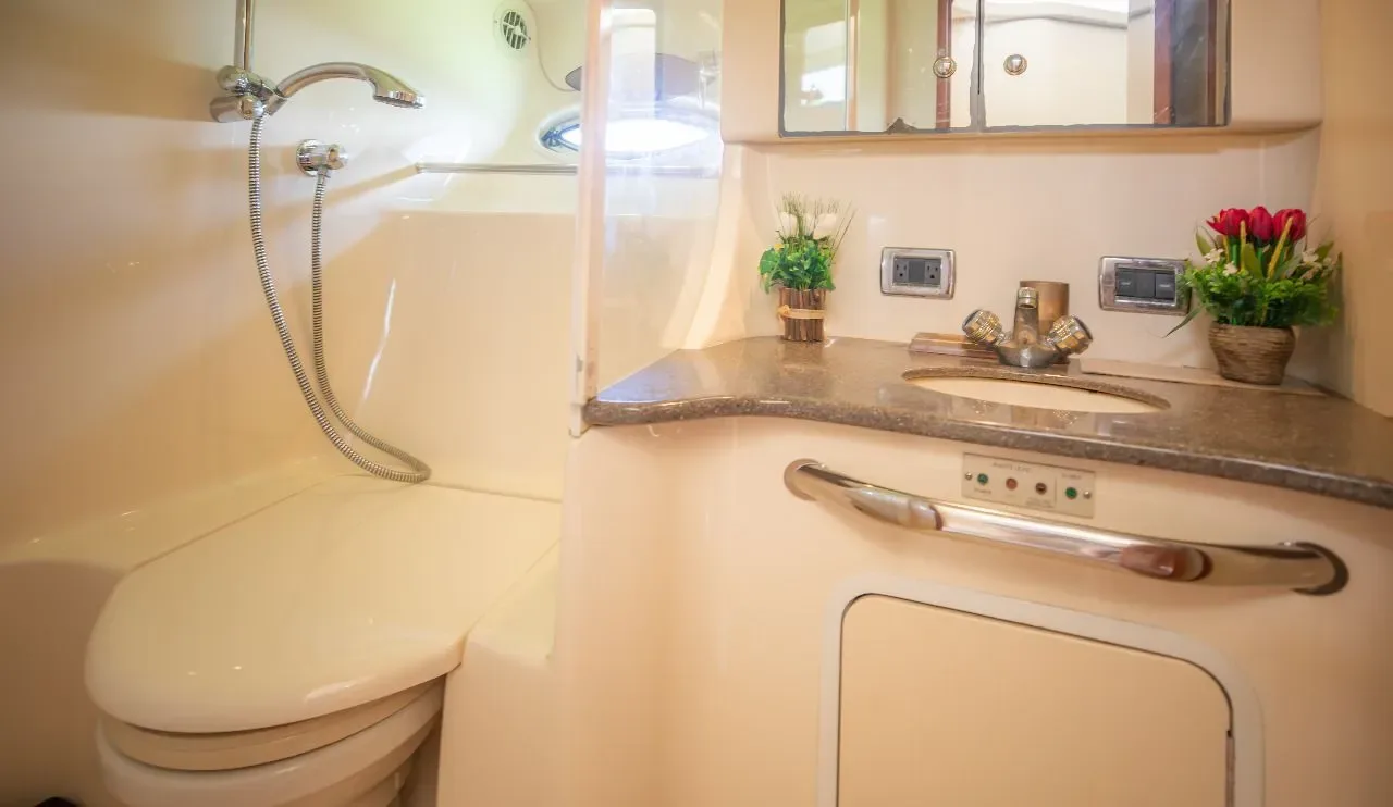Sea Ray 46 Flybridge — shaded deck — photo 12