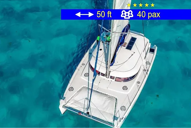 Catamaran Tours Deluxe Cancun 50 ft / 40 pax — photo 1