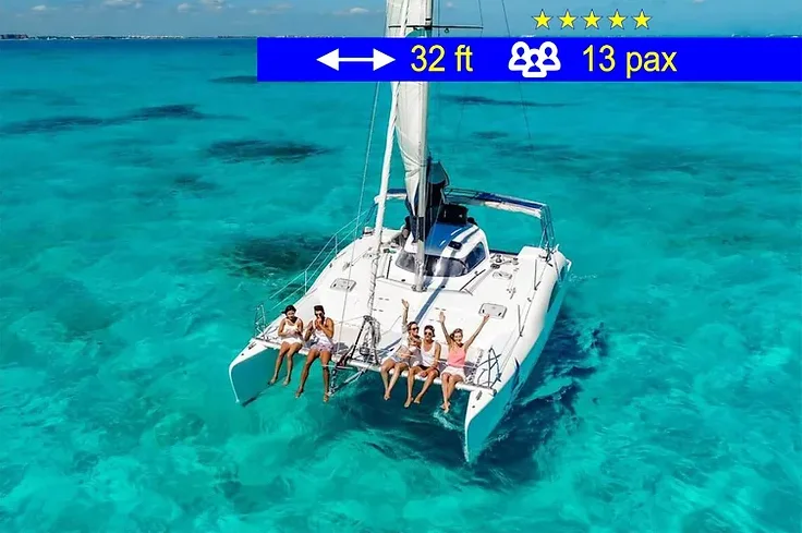 Catamaran for Small Groups Cancun 32 ft / 13 pax — photo 1