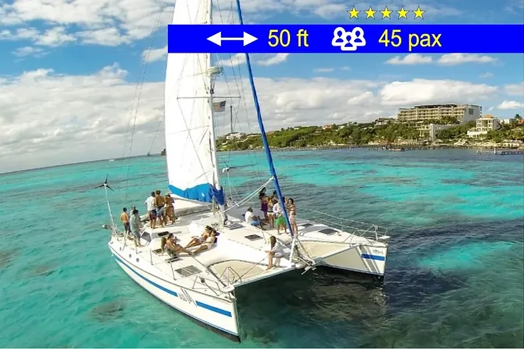 Catamaran Tours Group Max Cancun 50 ft / 45 pax — photo 1
