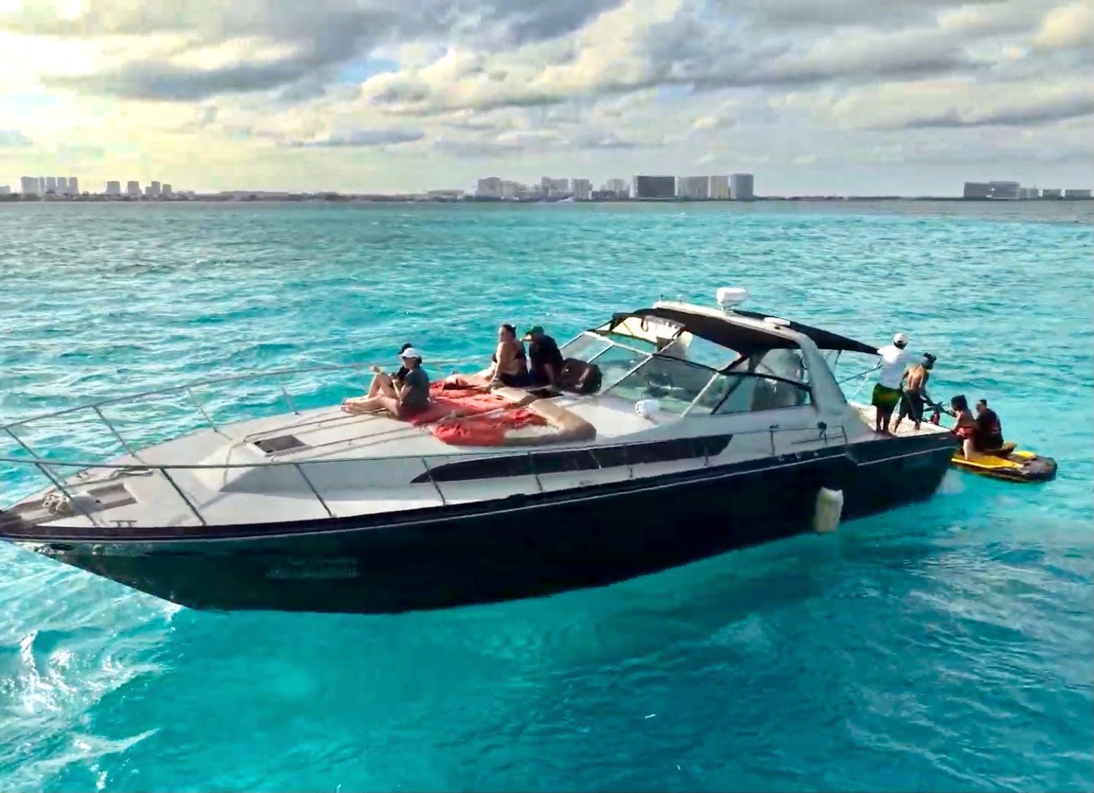 Yacht side view